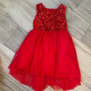 Girls Christmas dress - sequin, tulle, velvet